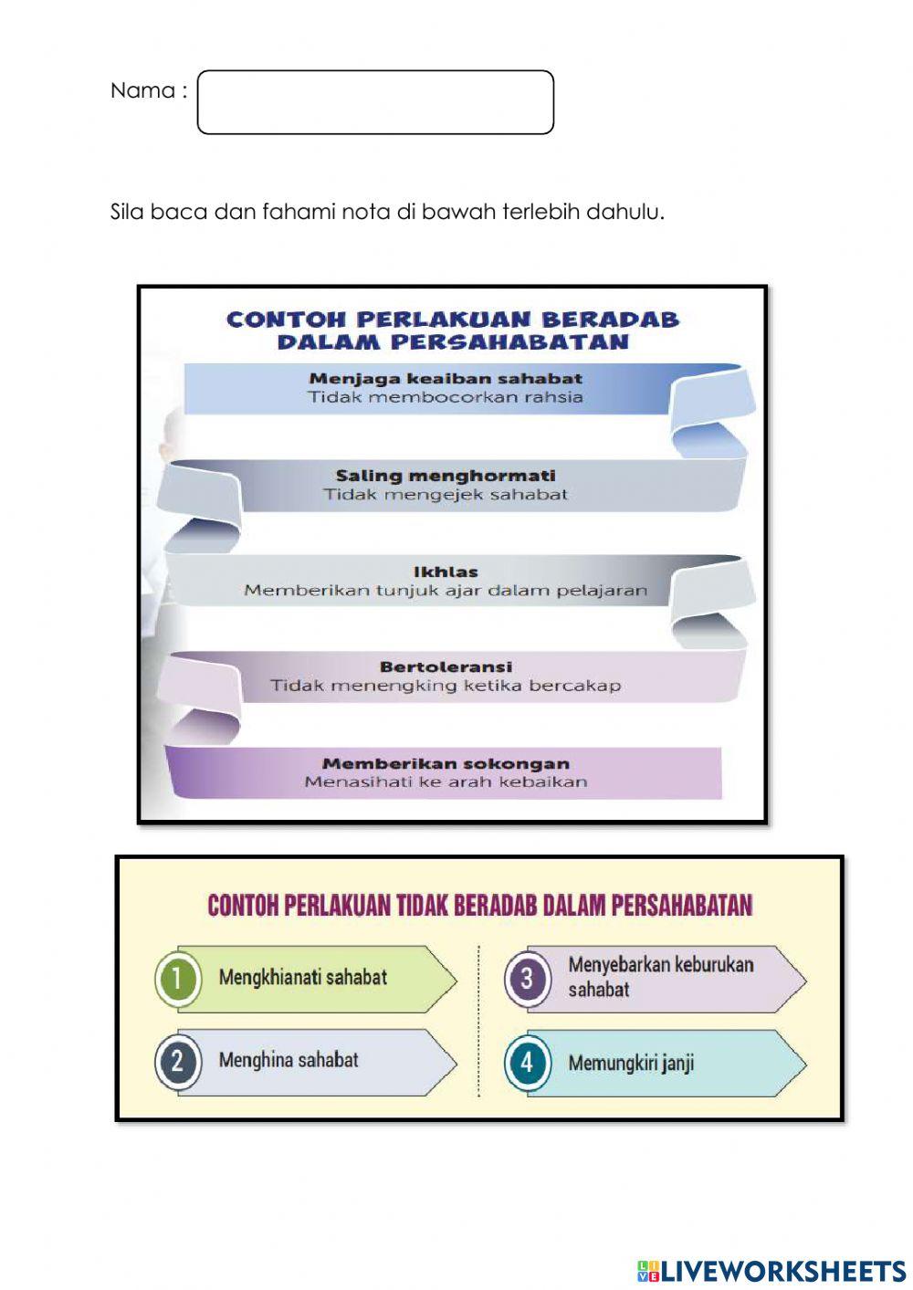 Beradab dan tidak beradap