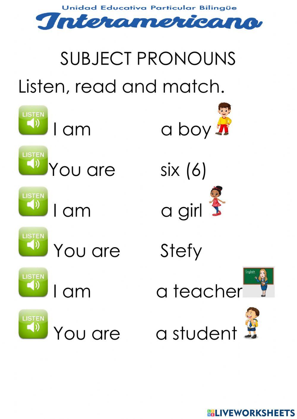 Pronouns 1143013 stefany cruz vera Live Worksheets