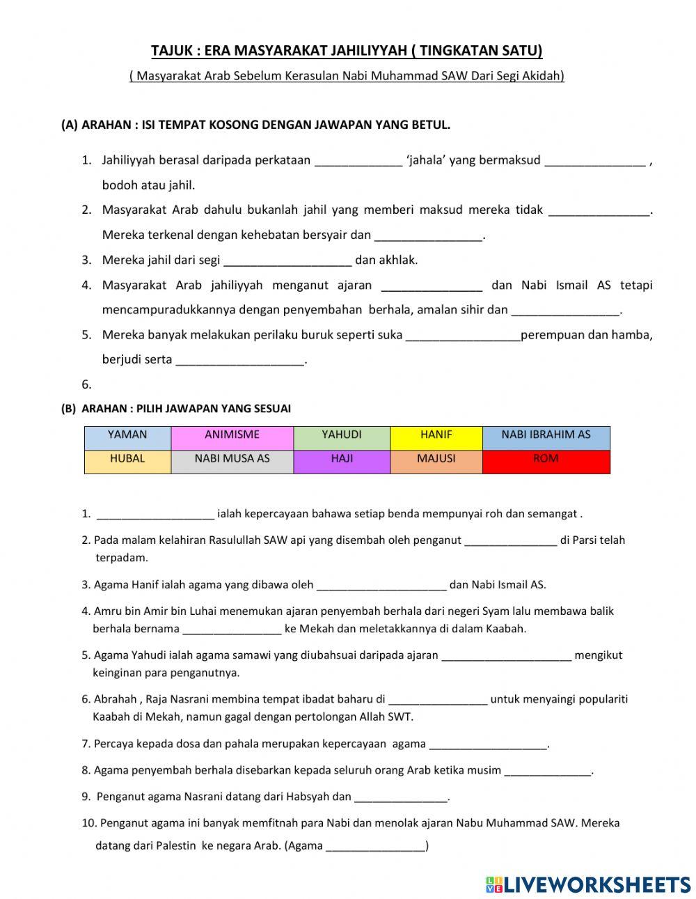 Era Masyarakat Jahiliyyah (2)