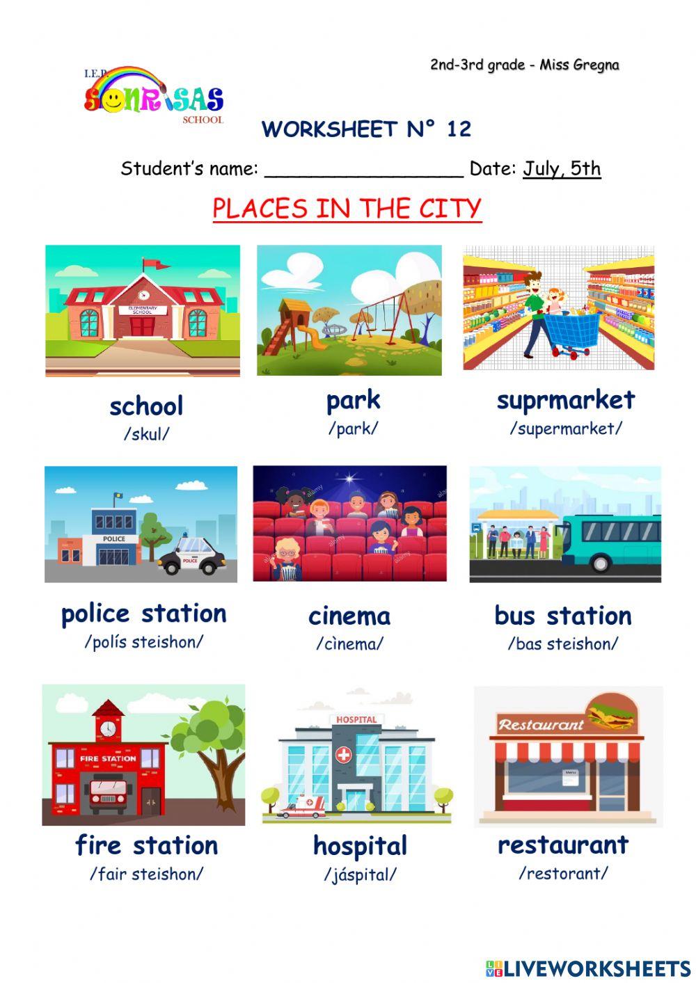 Places in the city