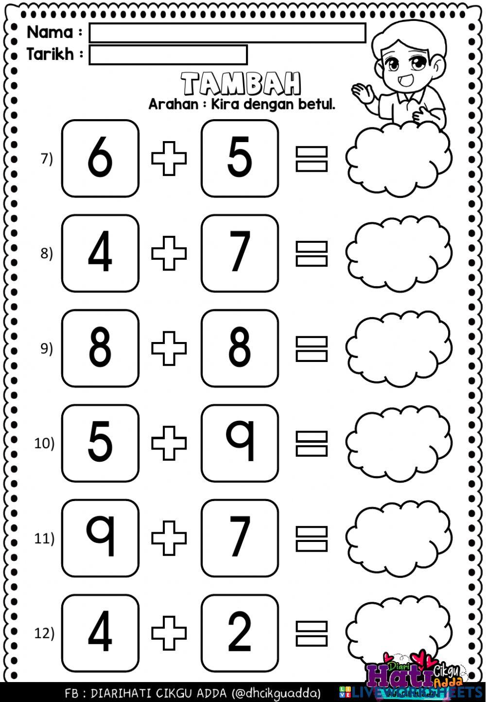 TAMBAH CEPAT TAHUN 1