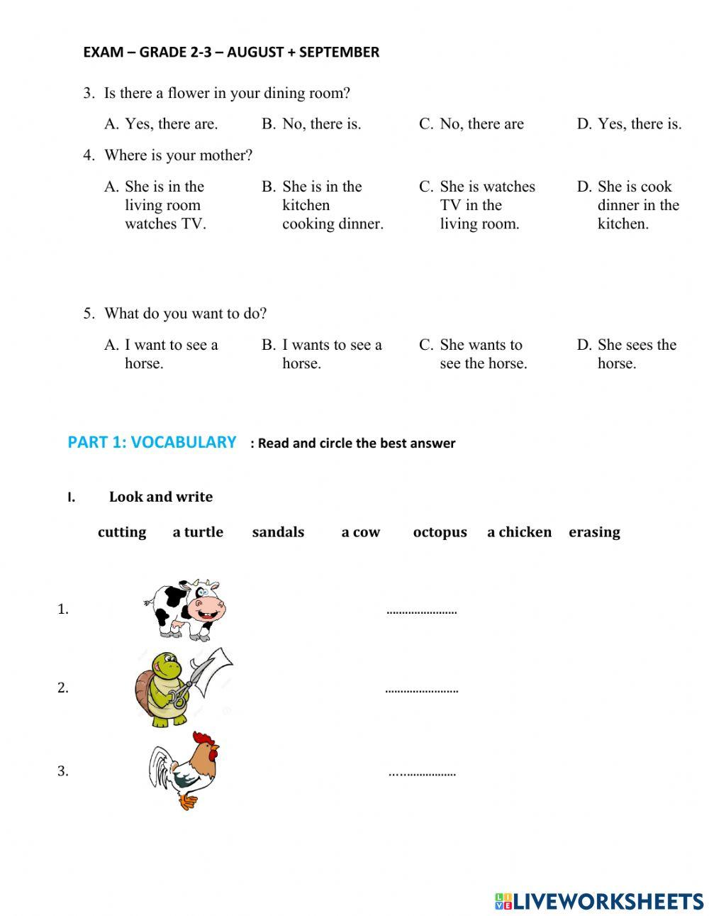 Exam - 8 + 9- class 2-3