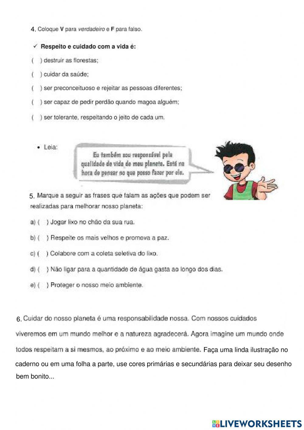 Avaliação de Ensino Religioso e Arte