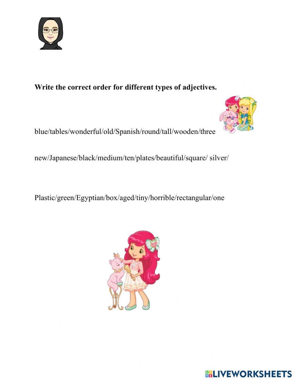 The order of Adjectives