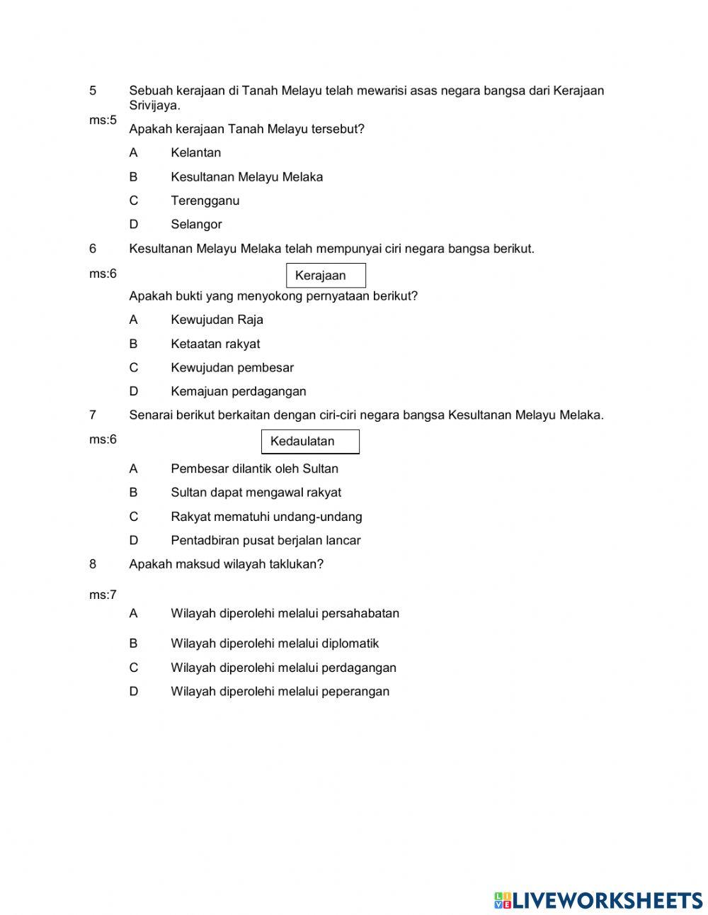 Sejarah tingkatan 4 bab 1