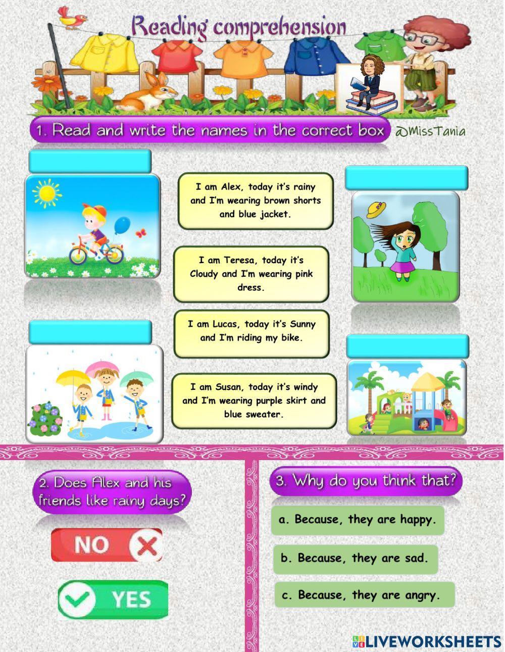 Reading Comprehension