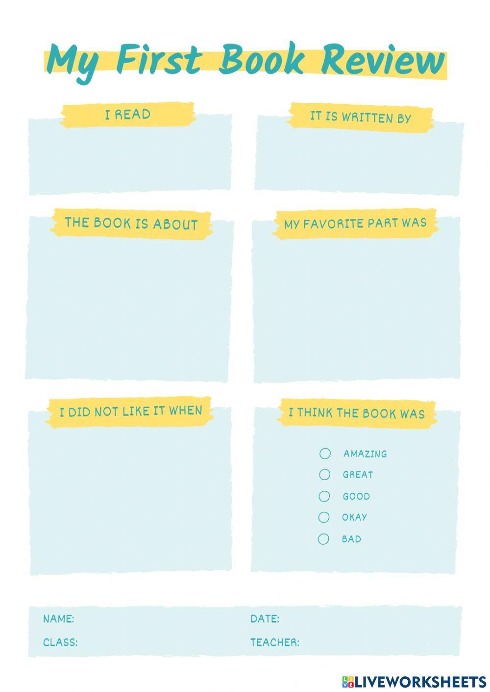 A Book Review A Book Review