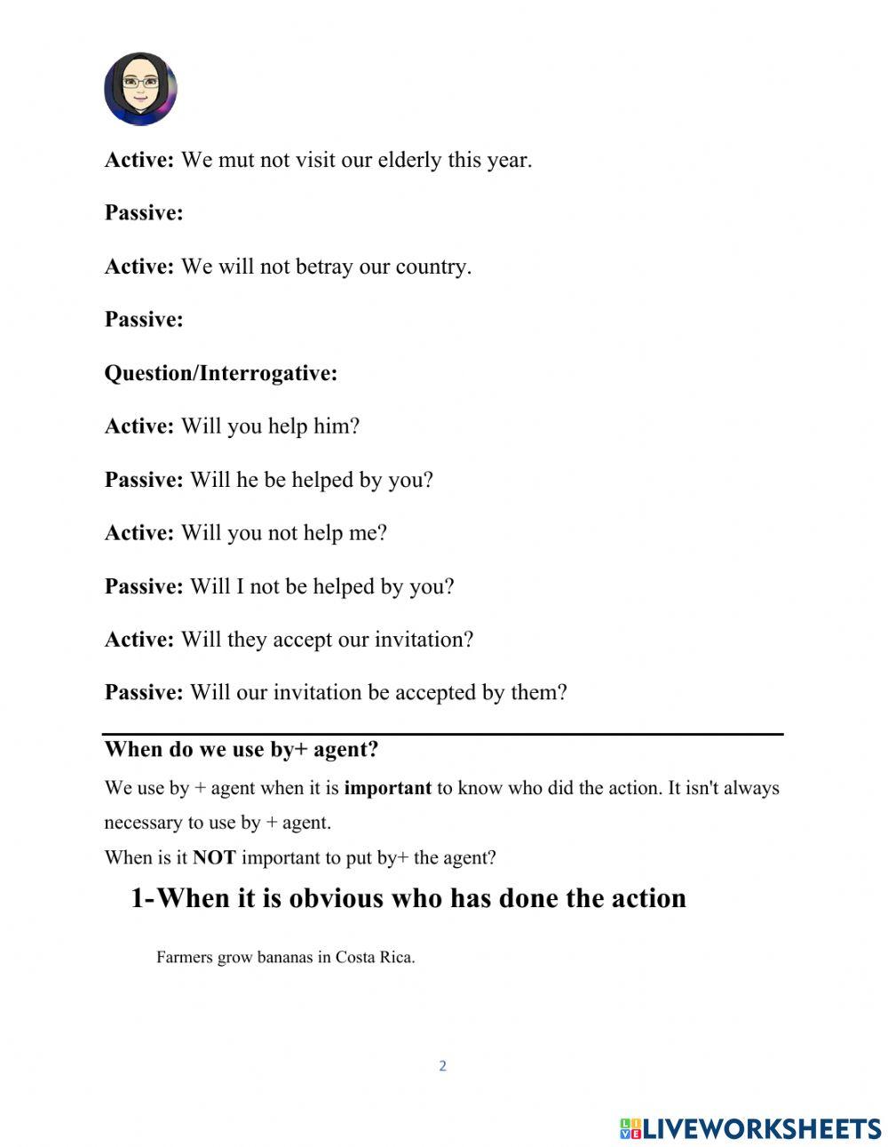 Passive Voice-Form& Usage