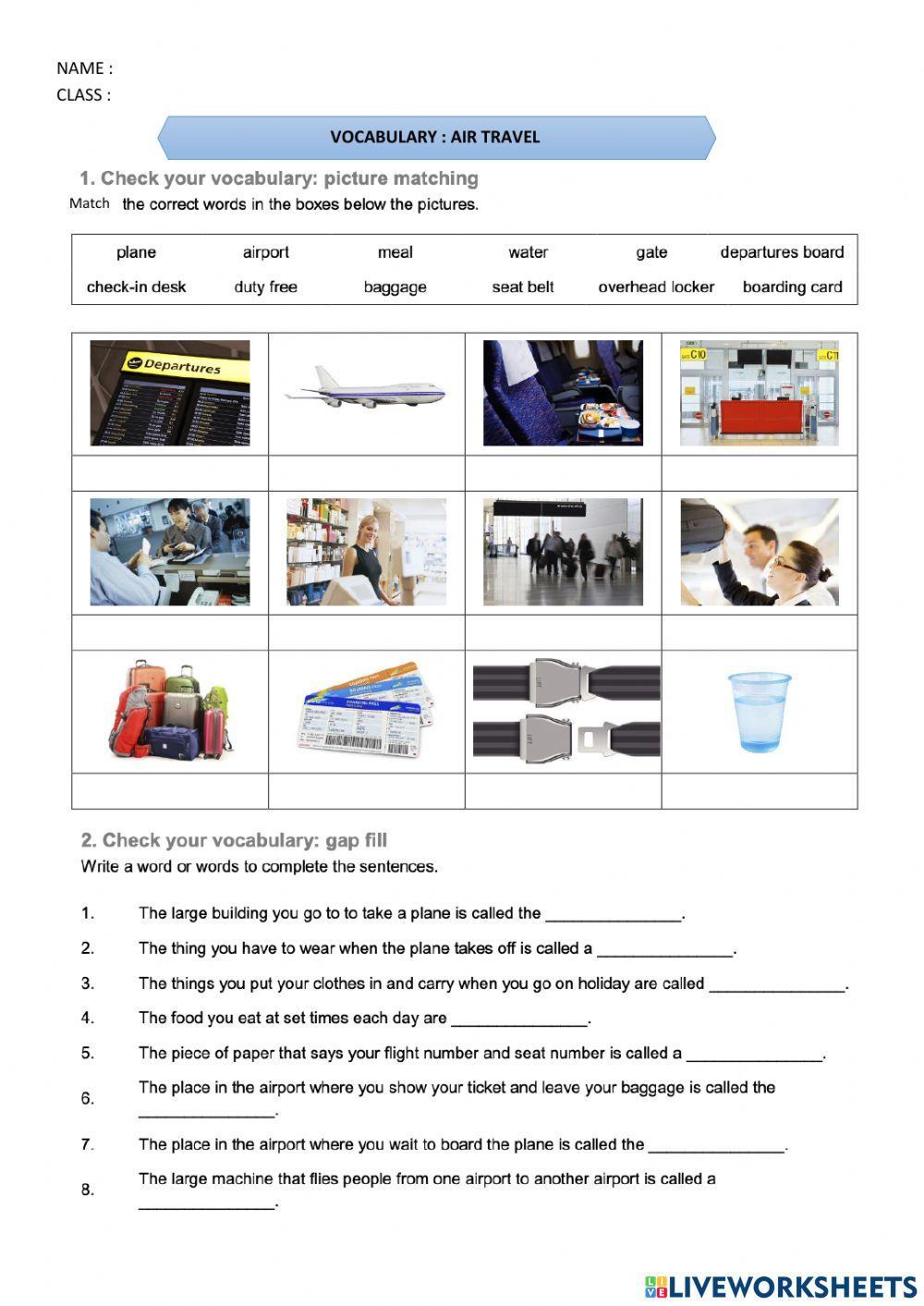 F4 Unit 5 : Air Travel