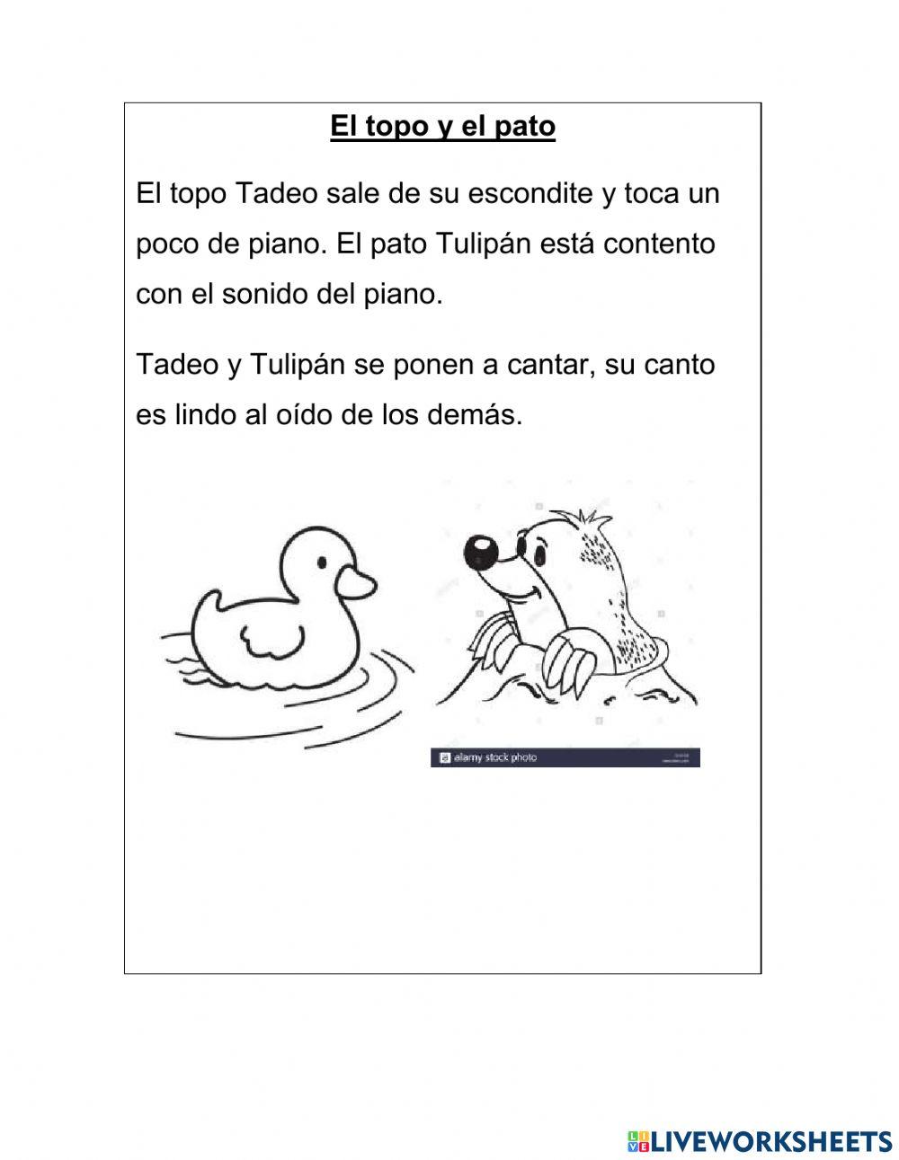 Lectura inicial-letras M L S P D N C T