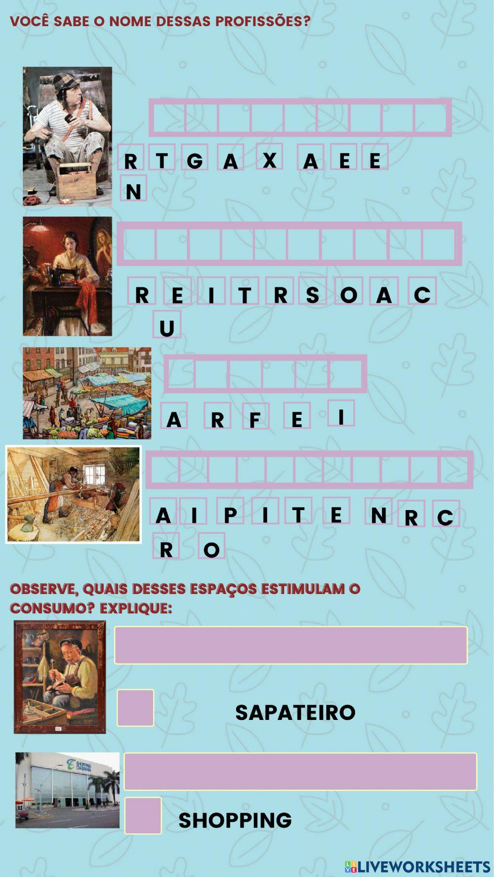 As pessoas, o trabalho e o ambiente