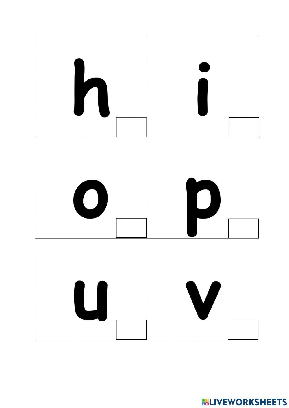 Recognise vowel letters