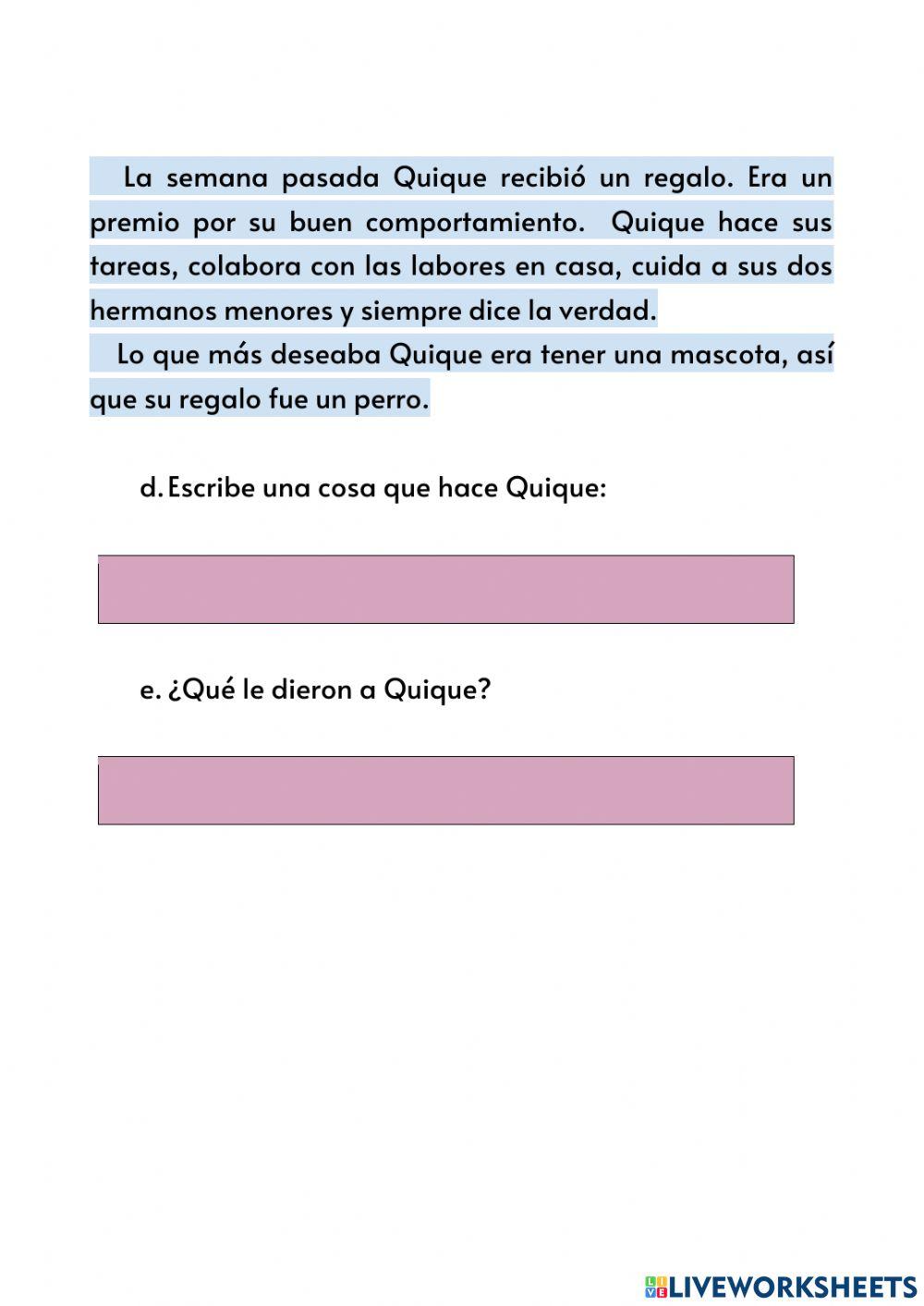 Taller de Lectura y Escritura N 1 