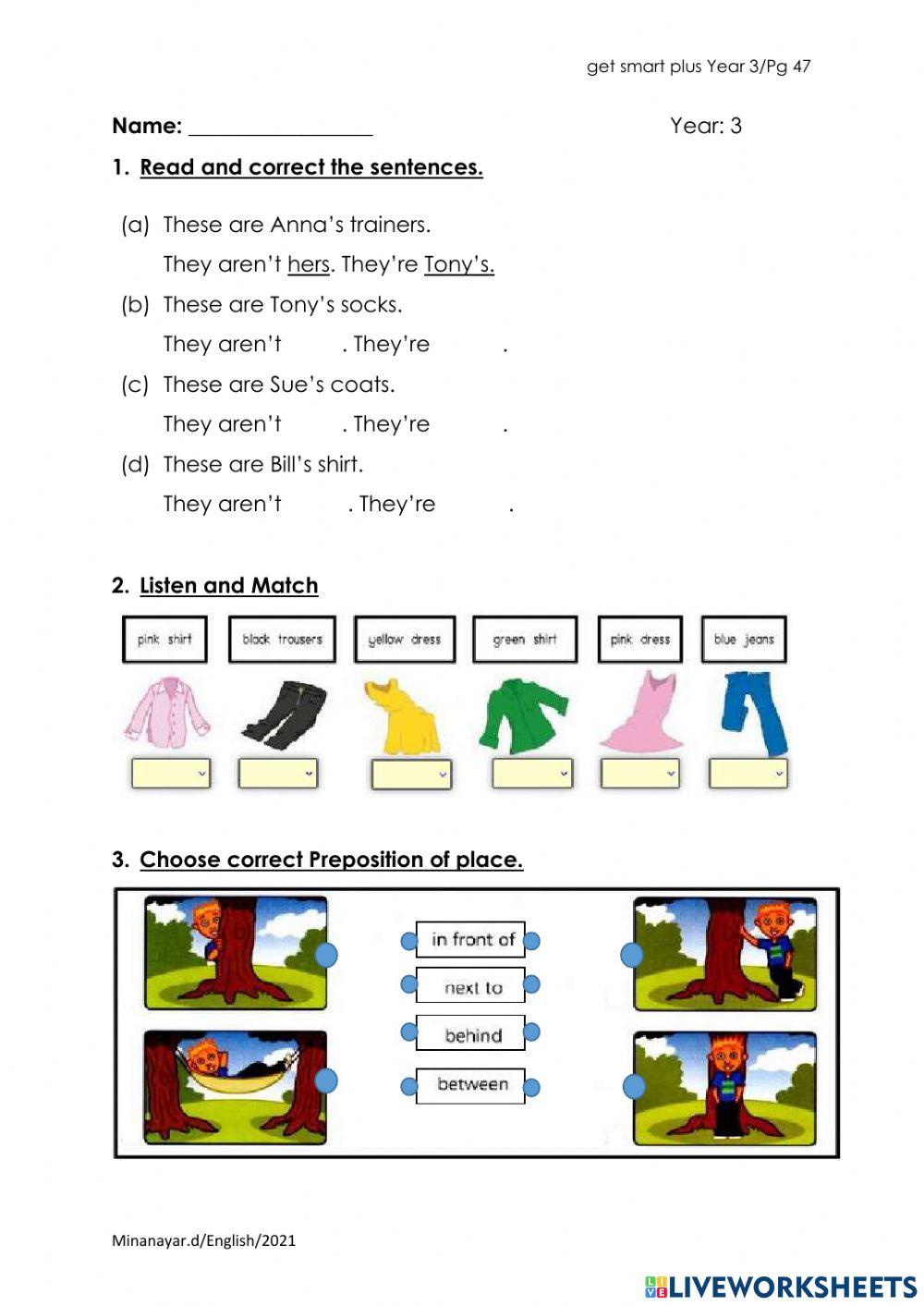 Get smart 3 - Possession of cloths