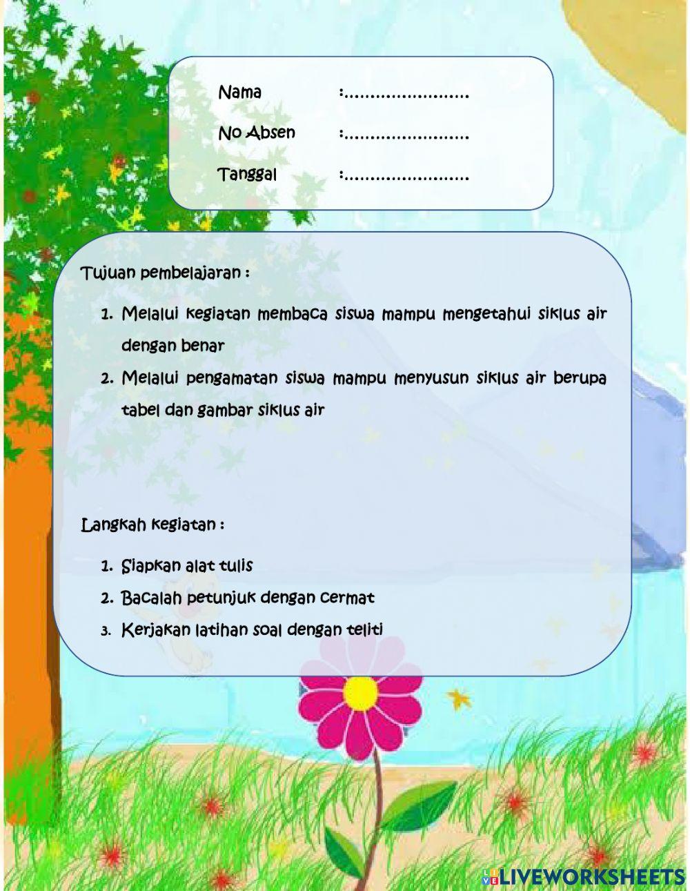 Siklus air kelas 5