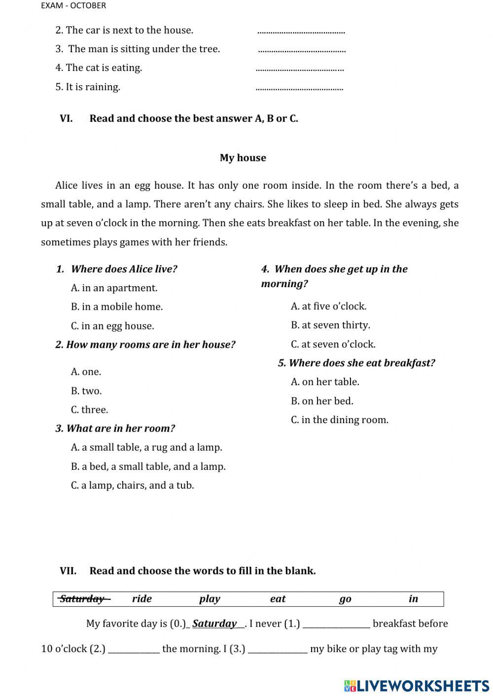 Exam - 10 - class 2-3