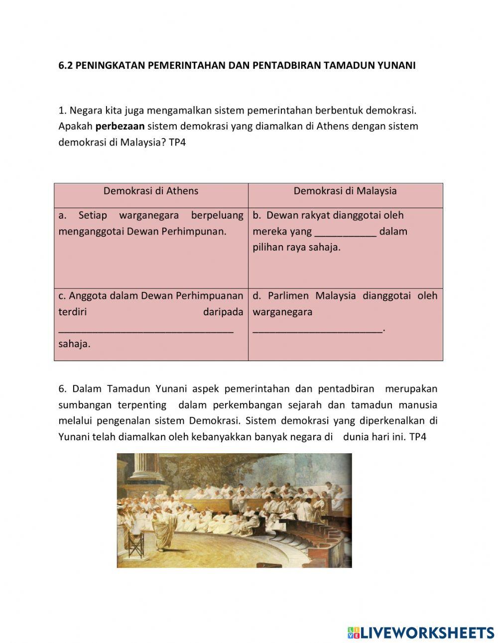 6.2 peningkatan pemerintahan dan pentadbiran tamadun yunani