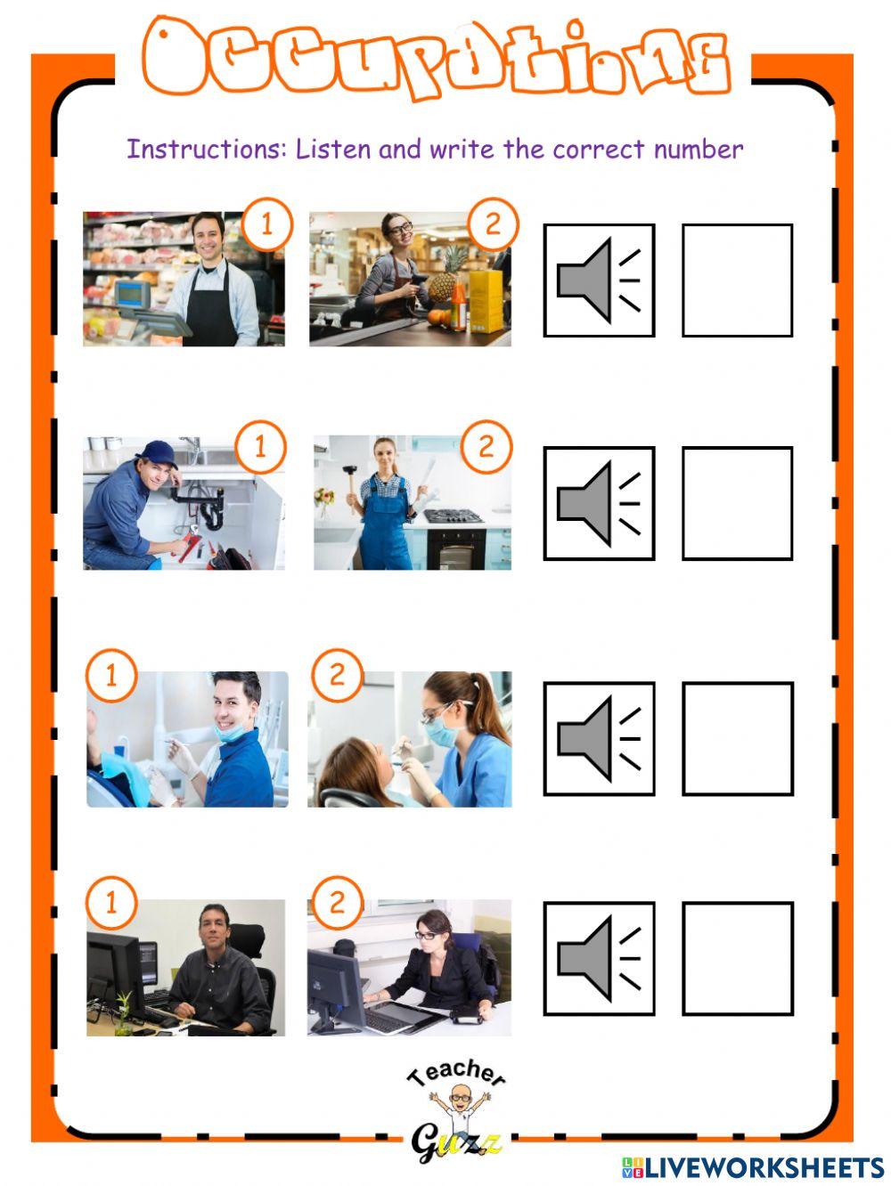 Occupations She or he