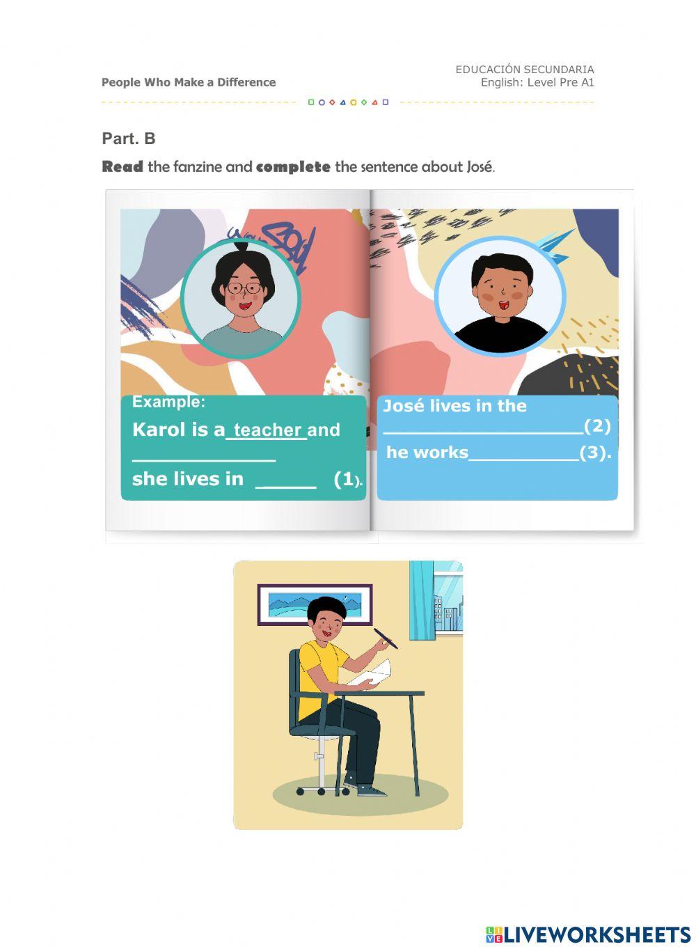 Activity 3: Let-s make a difference - Pre-A1