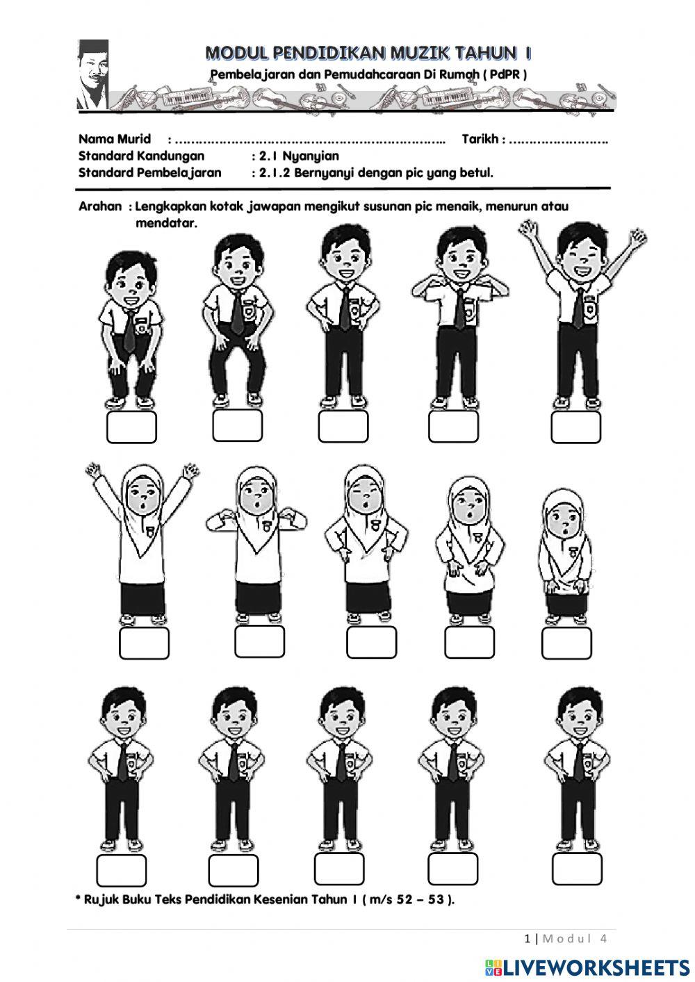 Pic mendatar, menaik, menurun