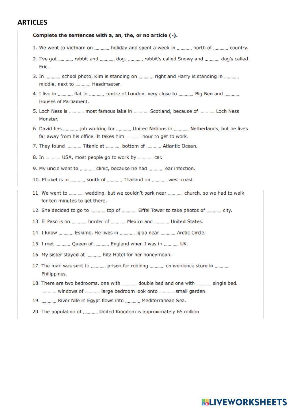 Artilcles Gap-Filling