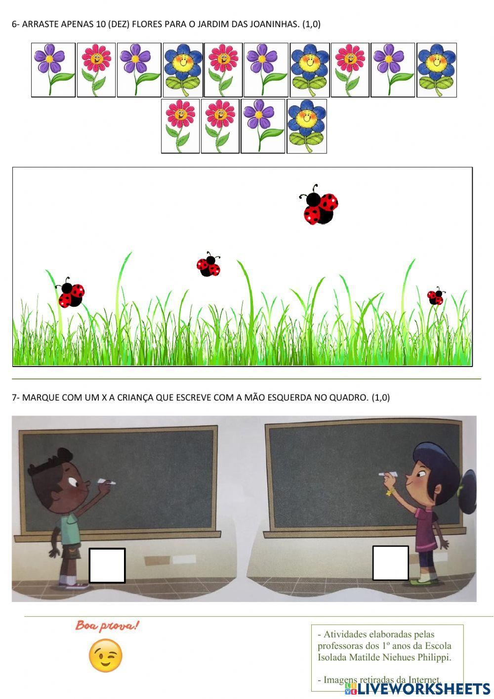 Avaliação de Matemática 2º bimestre