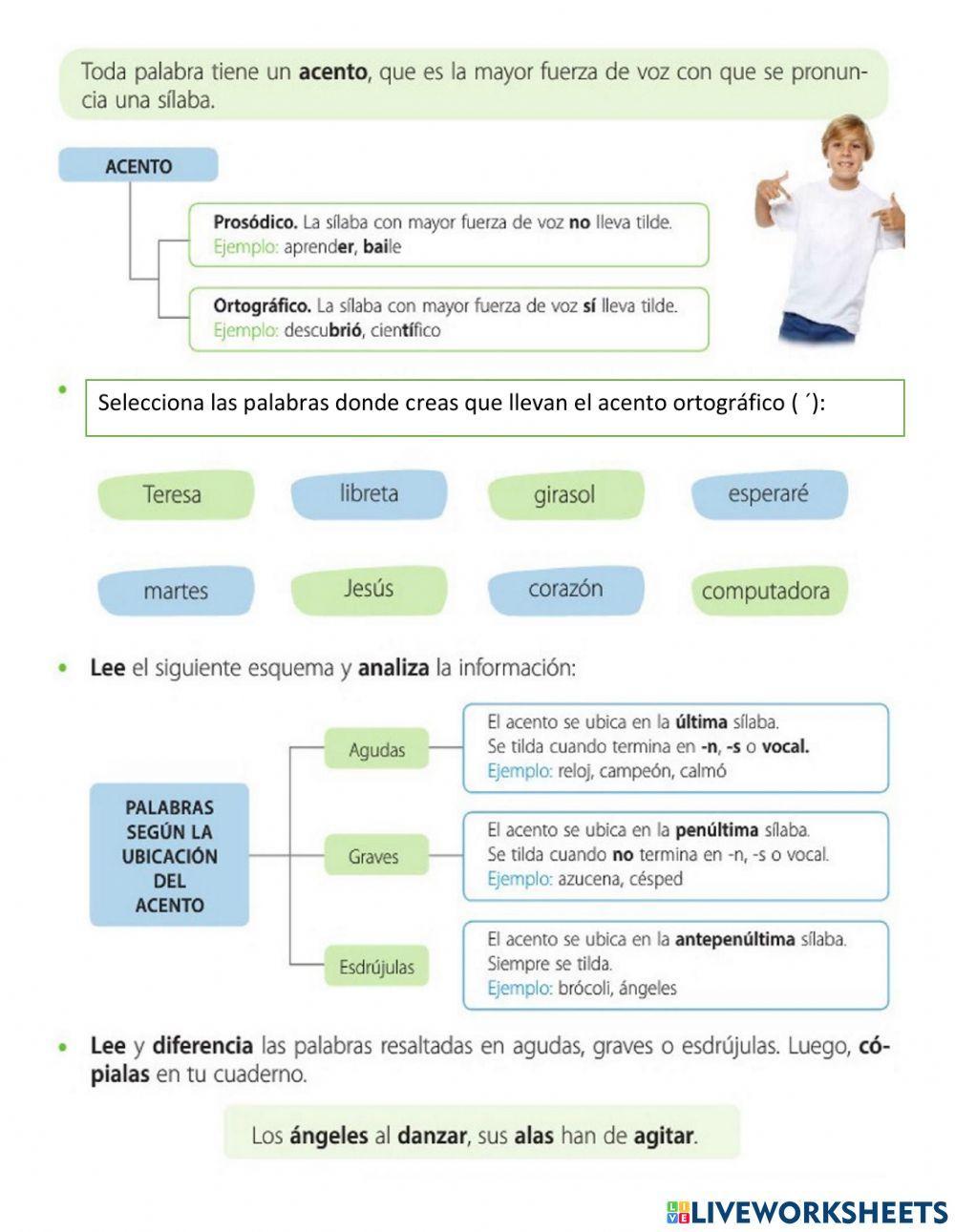 El acento prosódico y el acento ortográfico