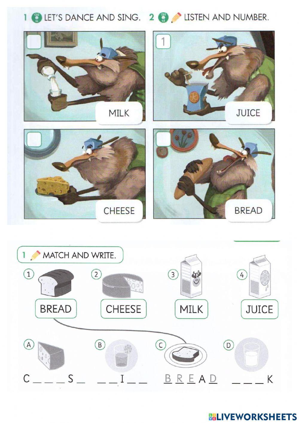 Extension food vocabulary
