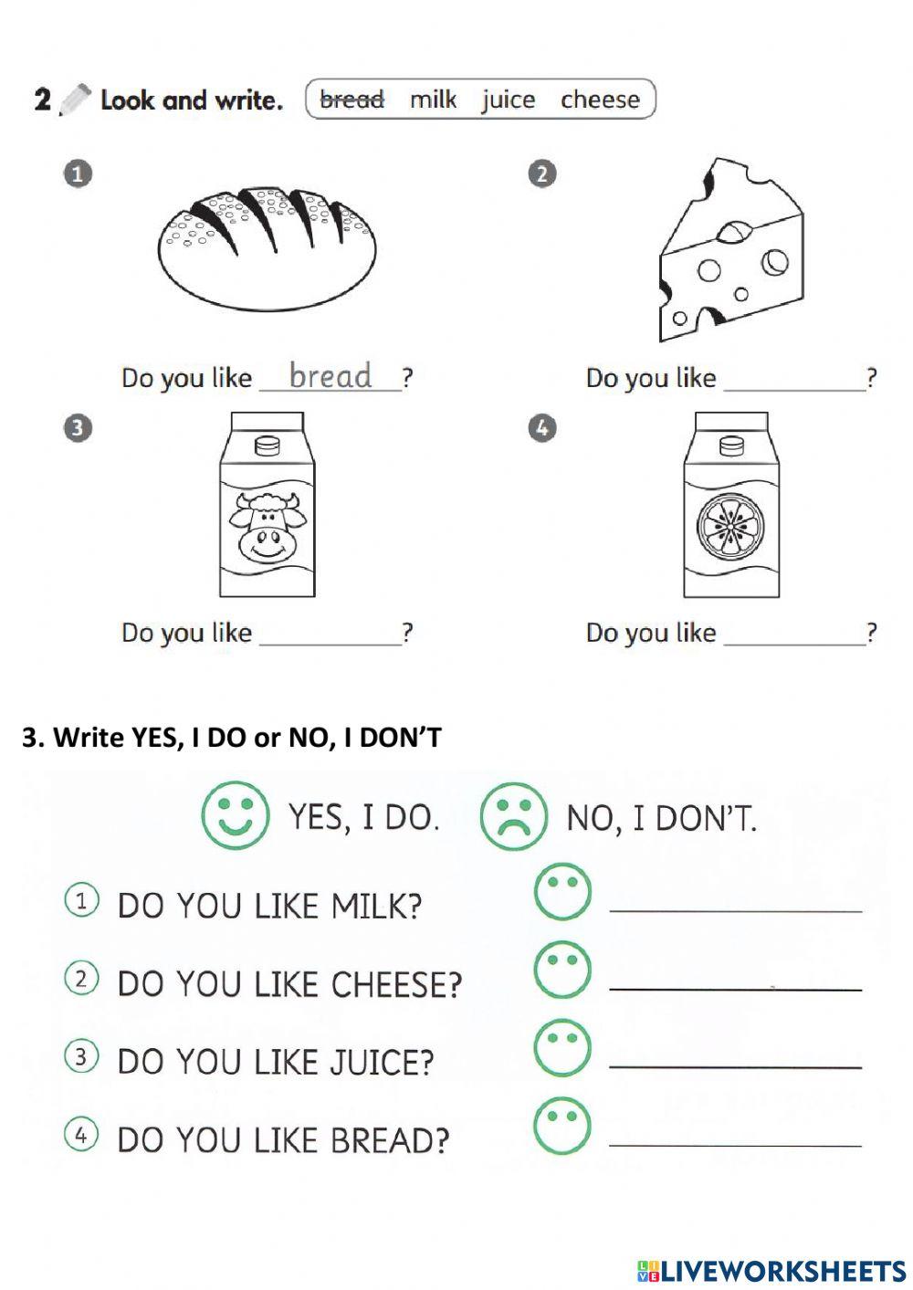 Extension food vocabulary