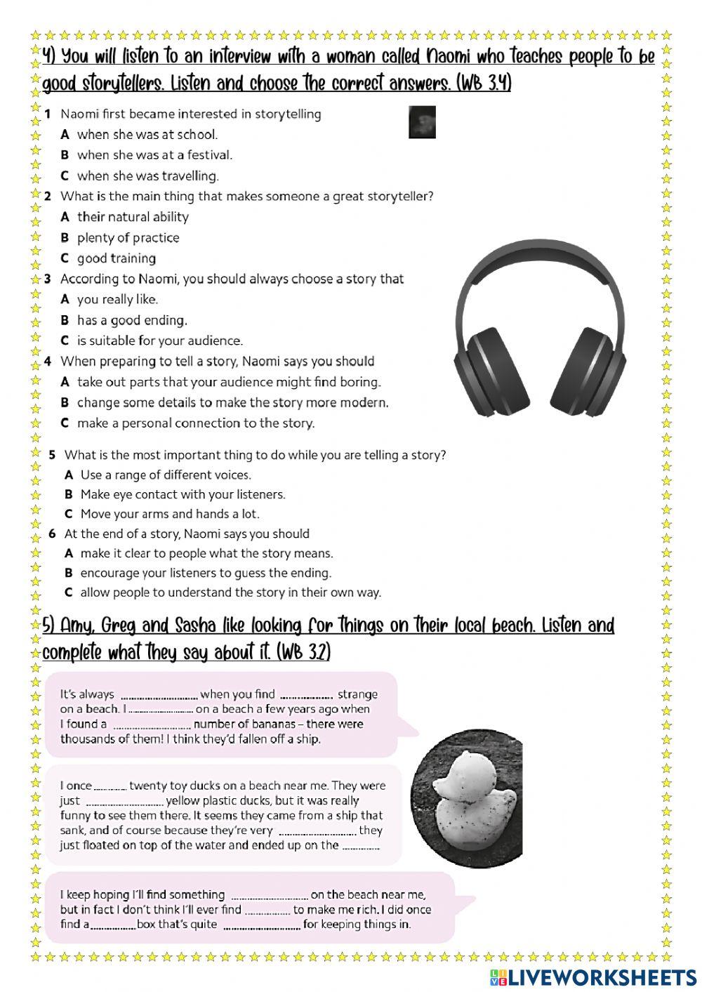 Mid-term 4th jrs Listening