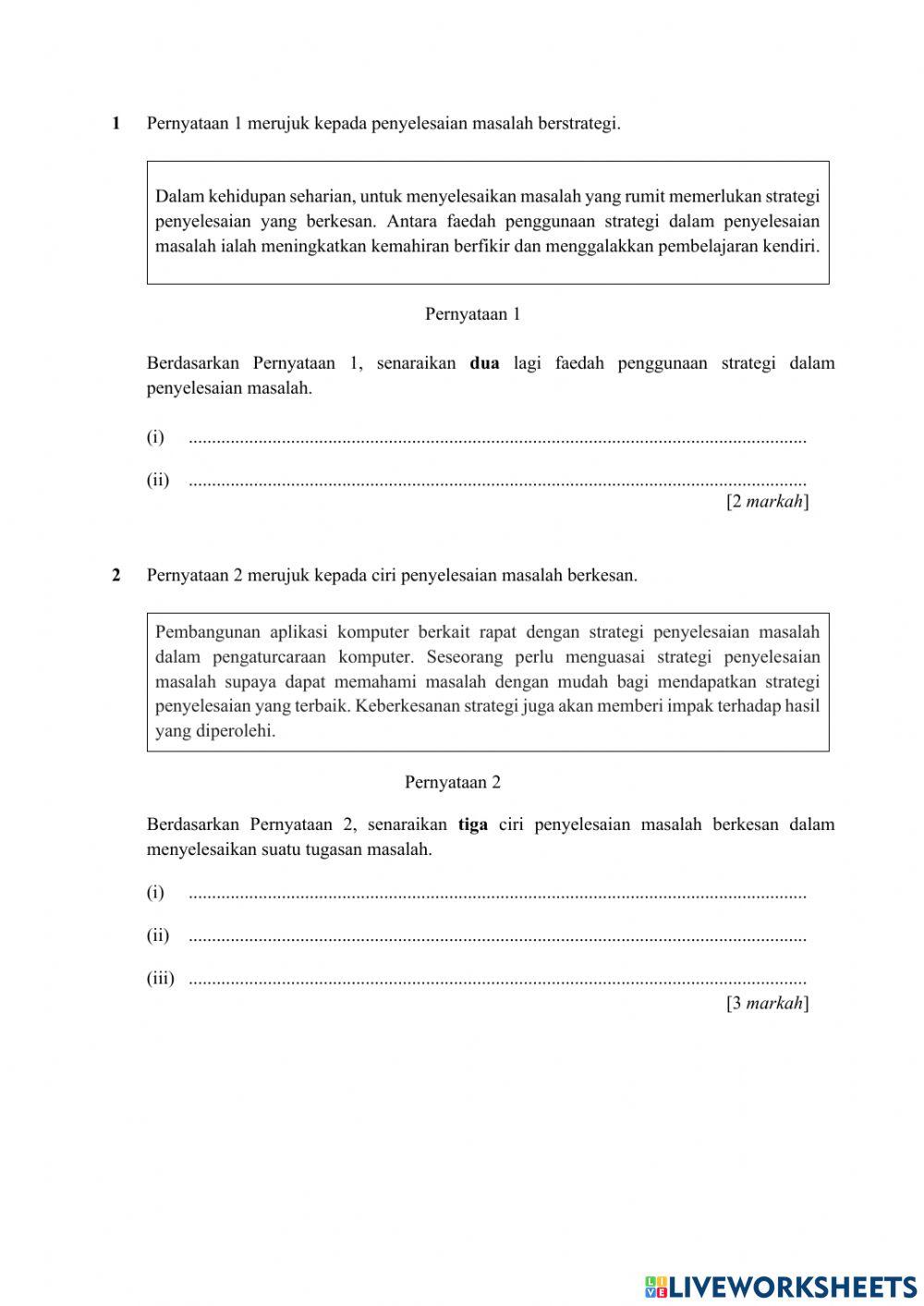 Sains Komputer Tingkatan 4