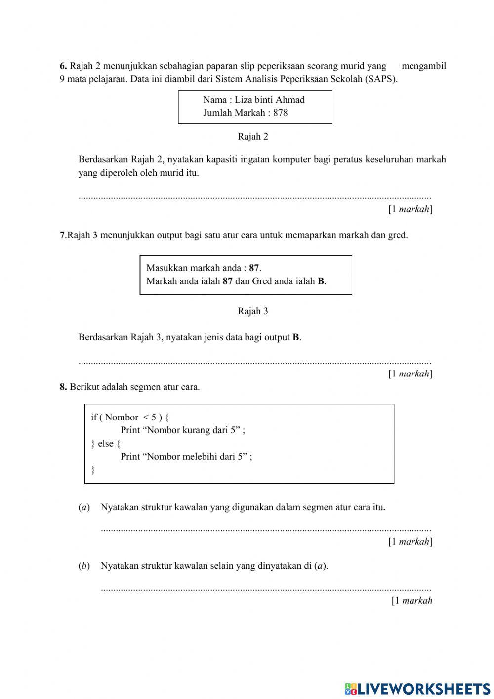 Sains Komputer Tingkatan 4