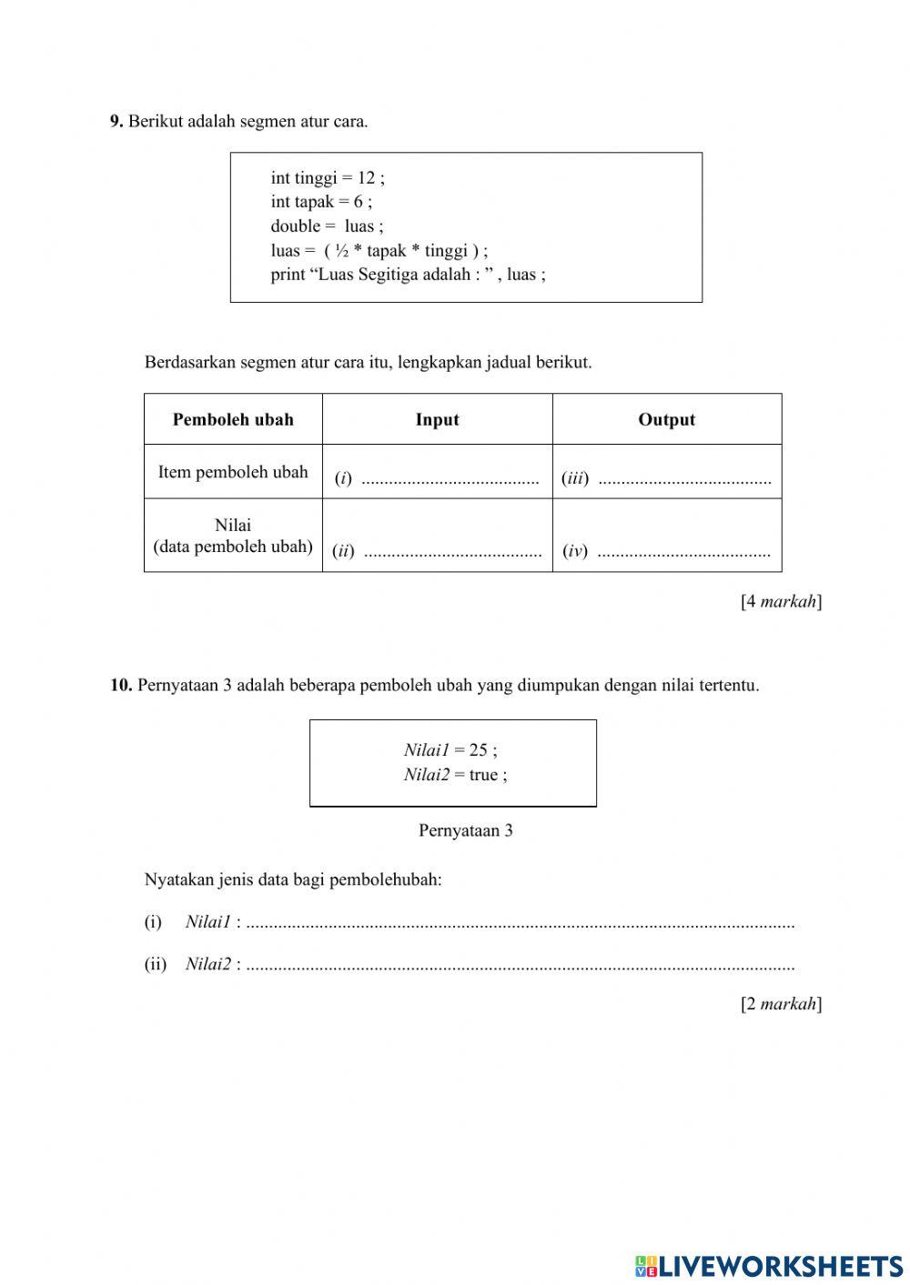 Sains Komputer Tingkatan 4