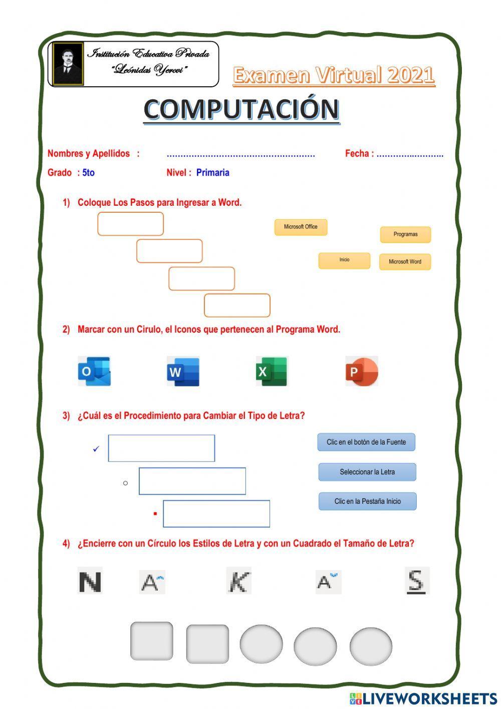 Examen de Computación III