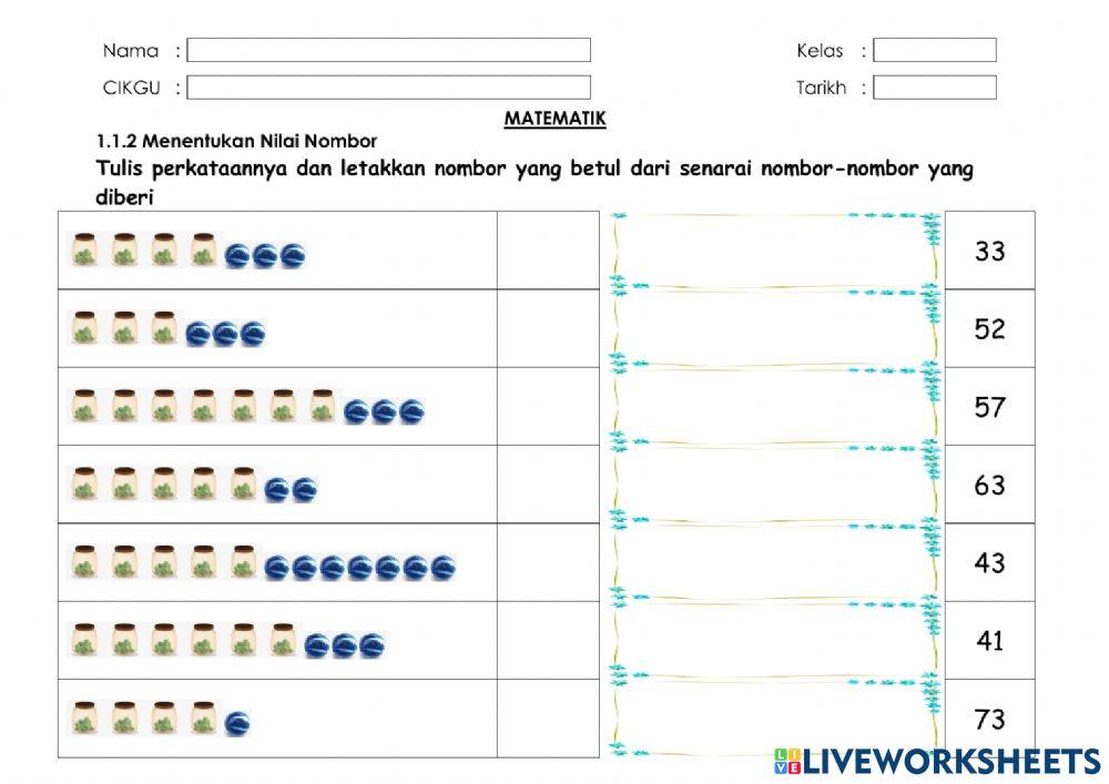 1.1.2 Menentukan Nilai Nombor Puluh
