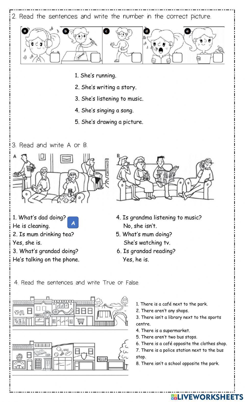 Reading midterm 3rd children level2