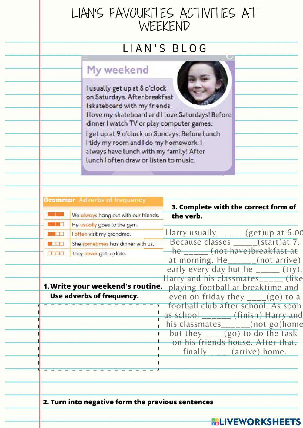 Adverbs of frequency