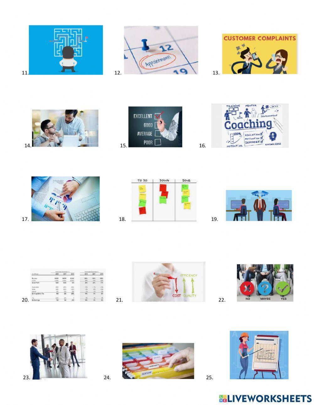 At the office present simple