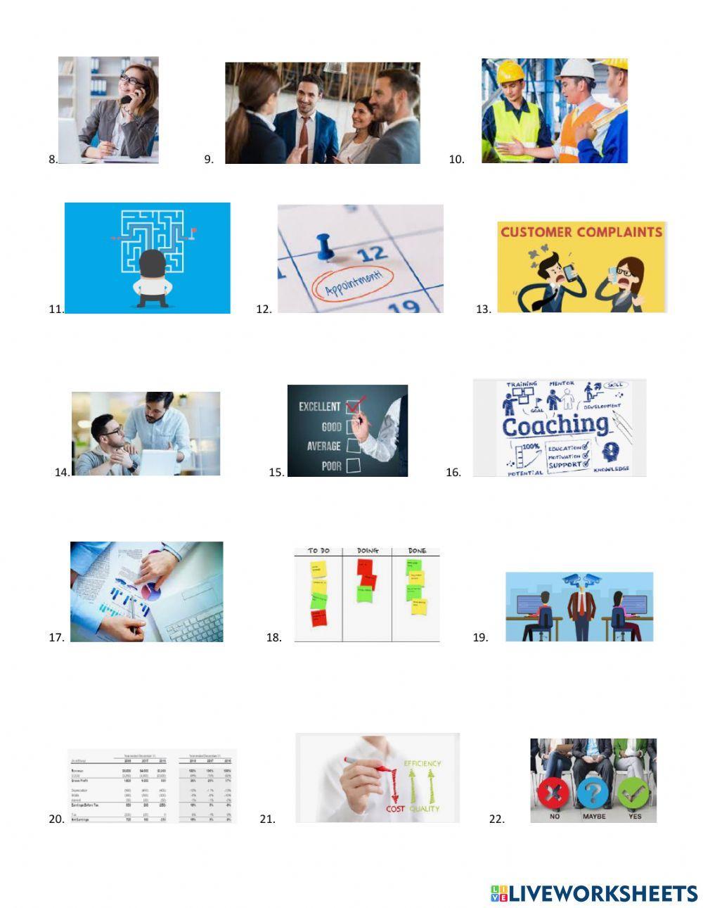 At the office present simple