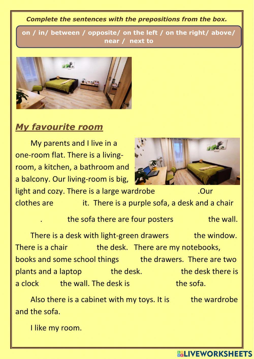 Prepositions of place