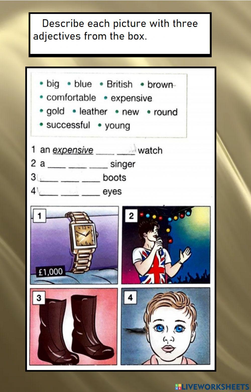 Adjective order Adjective order
