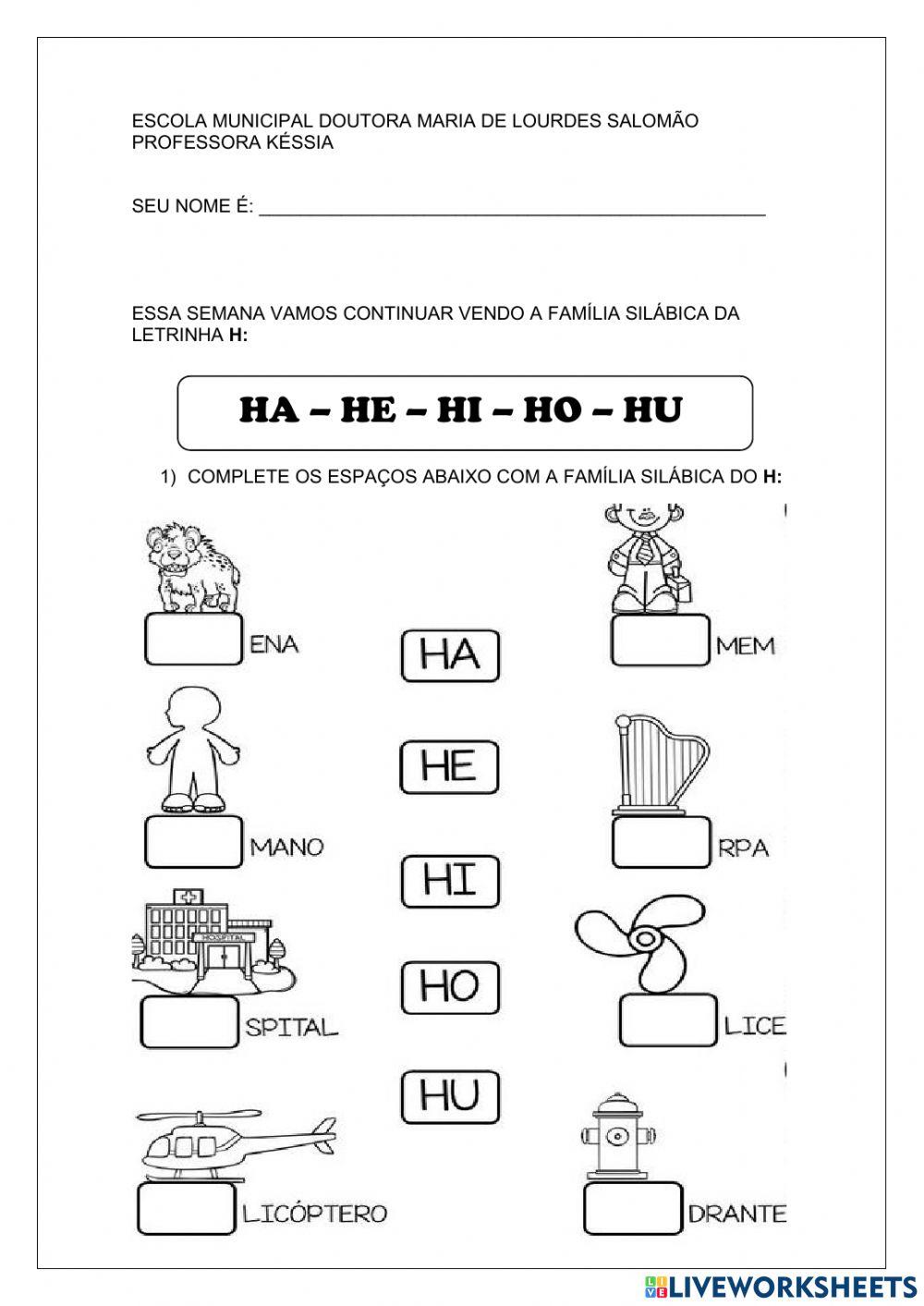 Família silábica H