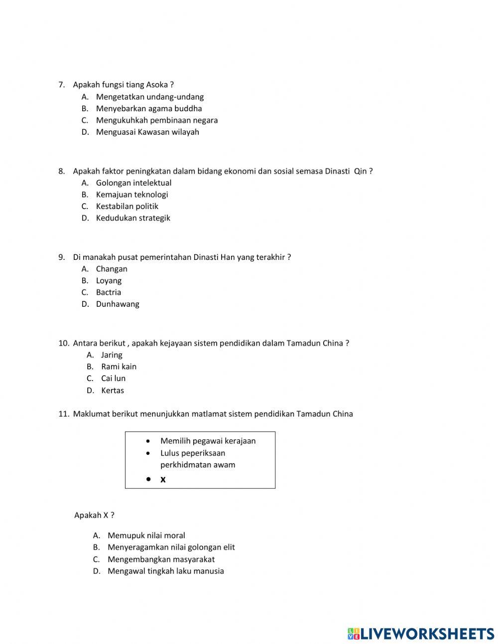 Sejarah tingkatan 1 bab 7
