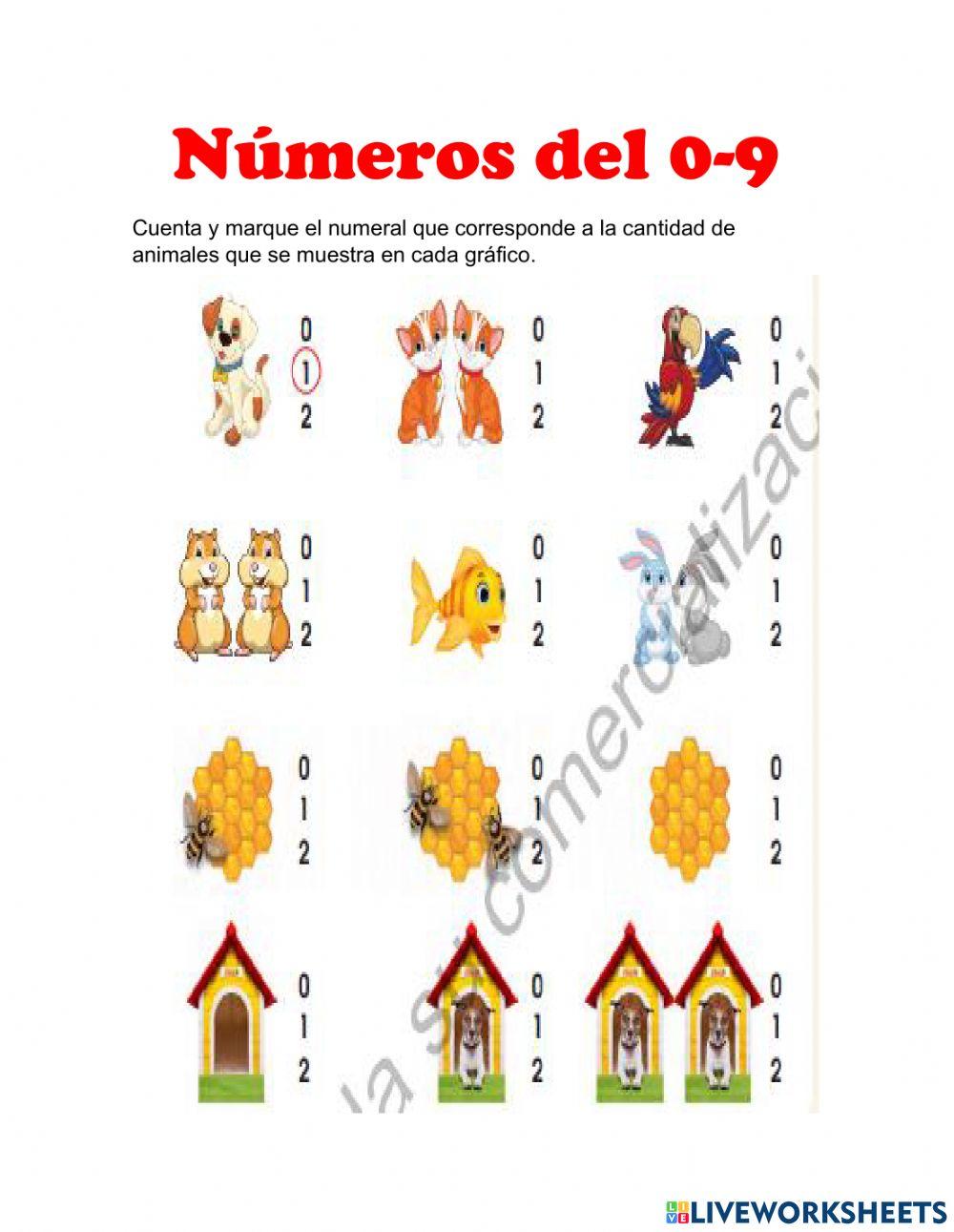 Números del 0-9
