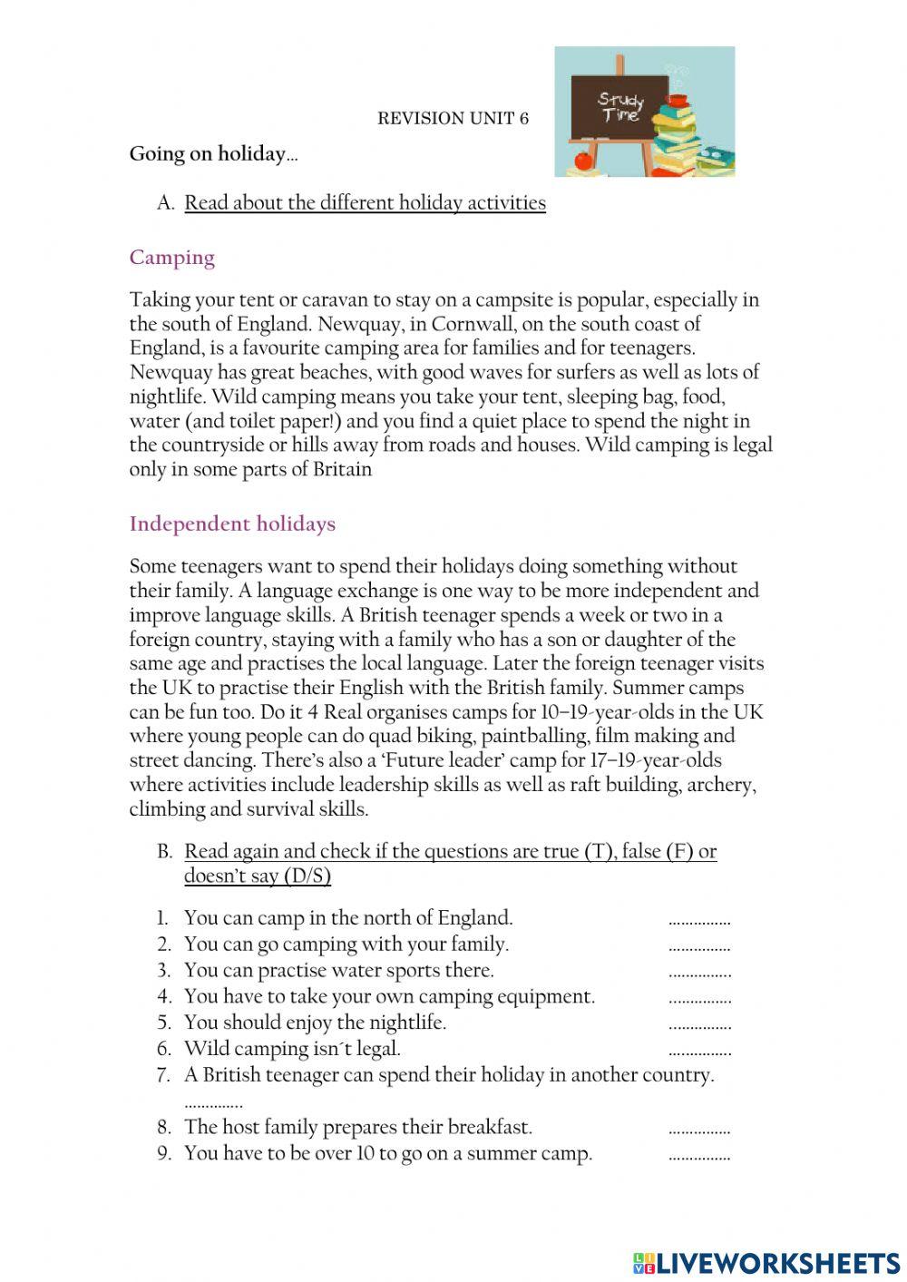 Revision unit 6 Lookwide