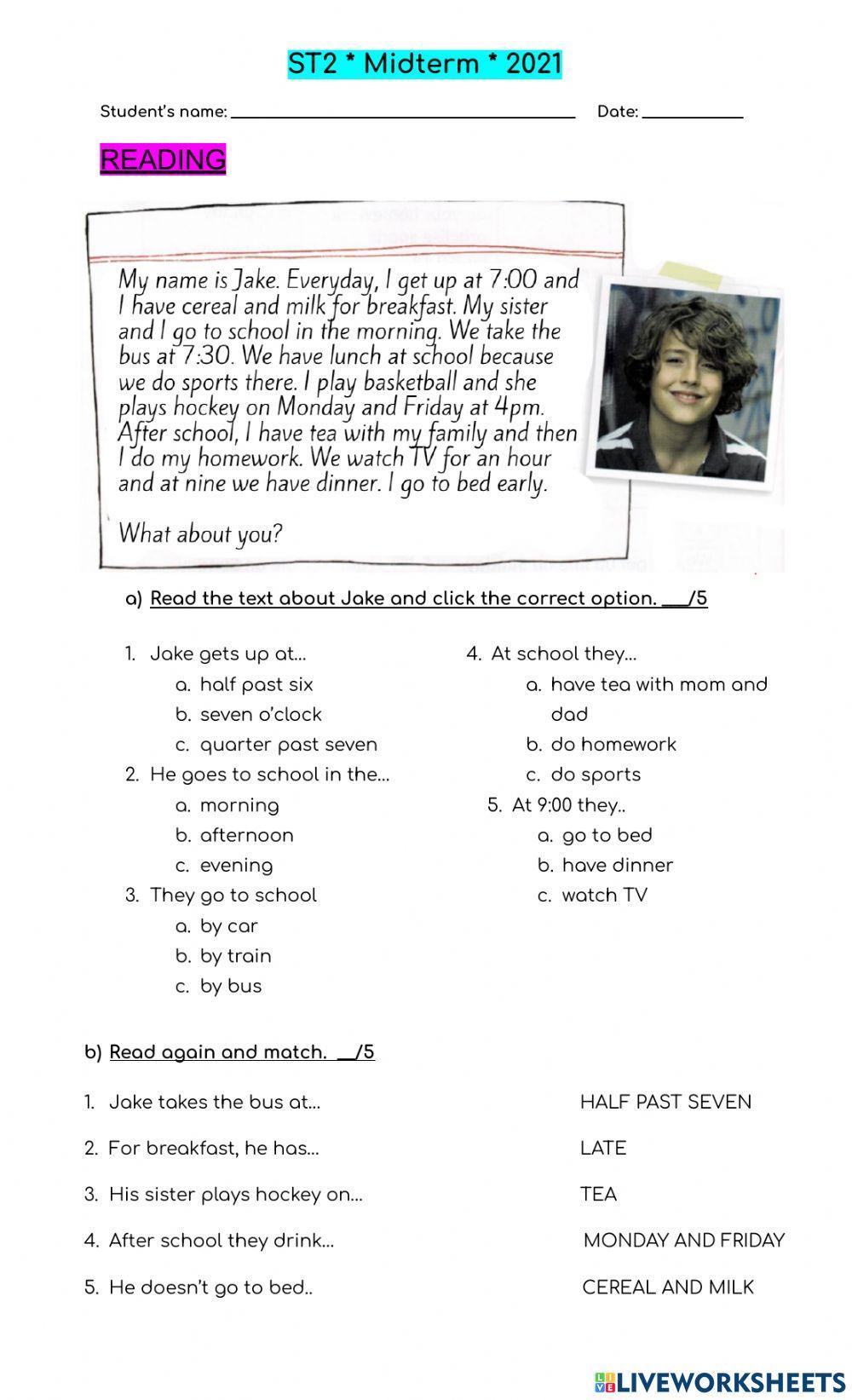 St2 mid term reading