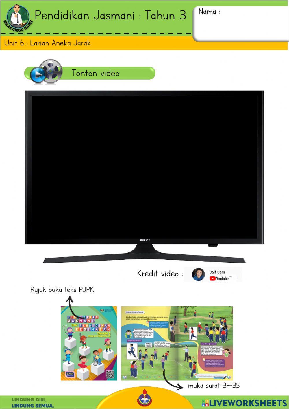 PJPK Tahun 3 - Aneka Larian & Bijak Bertindak