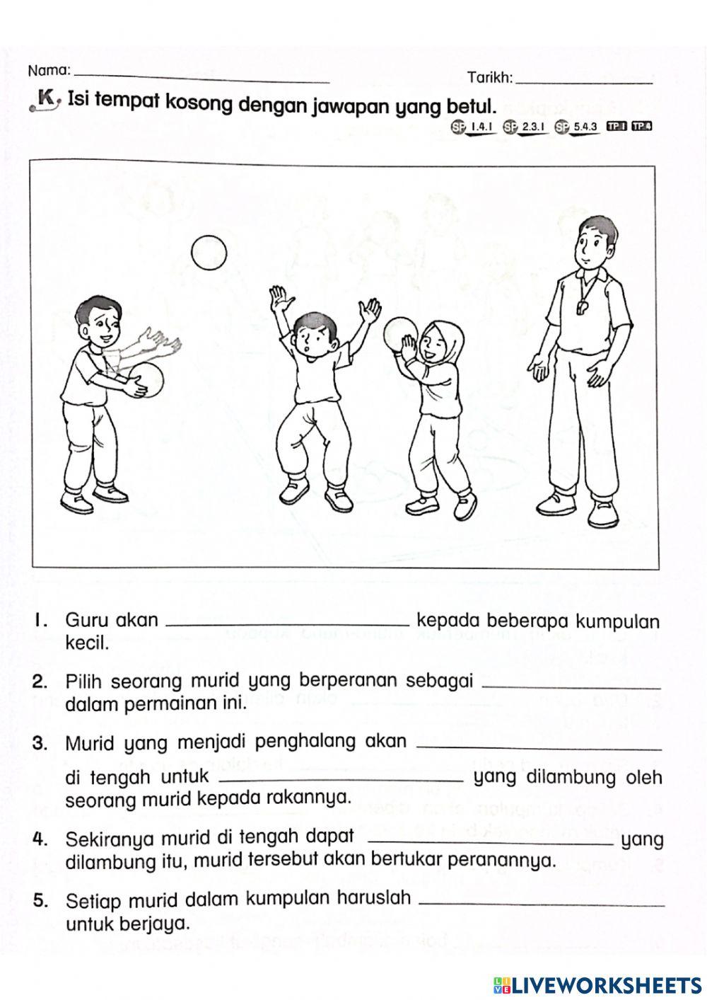 Pendidikan Jasmani Tahun 2 Hantaran Cemerlang