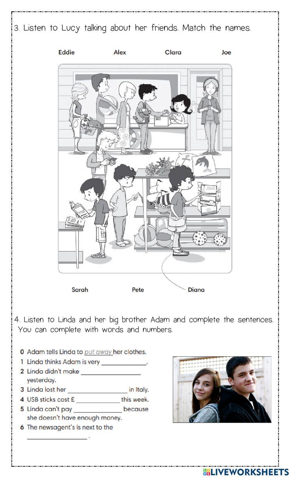 Listening exam 3rdteens