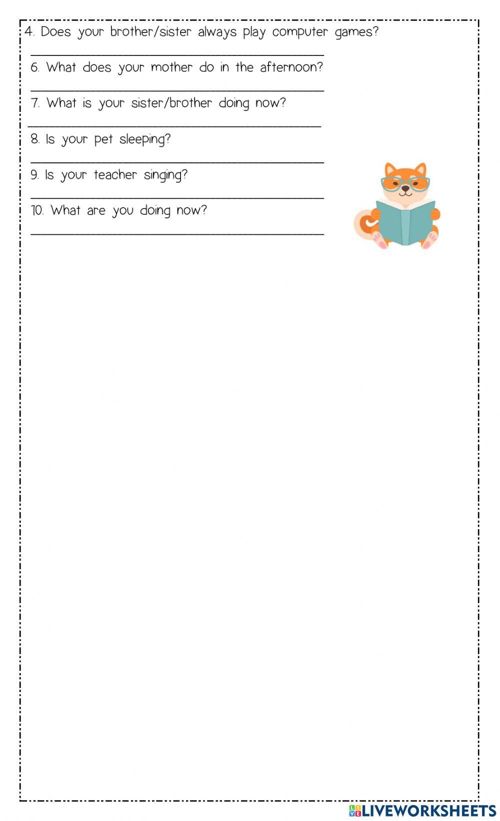 Grammar and vocabulary mid term 3rd children